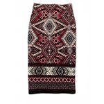 BCX Women's Junior's Skirt Size XS Extra Small Midi Colorful Burgundy Black Photo 1