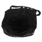 GYPSY WINGS Tote Bag Travel Black Velvety Soft Fabric Leopard Picture Handmade Photo 1