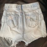 Light Wash Super High Rise Distressed Shorts Size 25 Photo 1