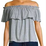 Current/Elliott Current Elliott The Ruffle Top in Anchor Stripe 2 Photo 0