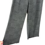 Eileen Fisher  100% Silk Printed Cropped Pull-On Pants High Waist Grey Sz MP Photo 5