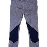 Lululemon Pace Rival Crop Heathered Black / Deep Coal / Boom Juice Size 6 Photo 0