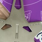 Disney Buzz Lightyear Bag Charm Silver Keychain Neutral Unisex Toy Story Photo 5