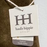 Haute Hippie  | Olive Green Suede/Leather Festival Hobo Bag w/ Matching Mini Bag Photo 2