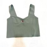 Free People new Intimately large rosette sleeveless knit crop top TS 3009 Photo 8