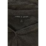 Cable & Gauge Women’s Small Gray Long Sleeve Tunic Top | Button Front Roll Tab S Photo 3