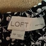 Loft ✨ Black & White Eyelet Smocked Yoke Swing Dress Photo 3