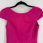 Tibi Womens Silk Lined Short Cap Sleeves Open Back Mini Sheath Dress Pink Size 2 Photo 3