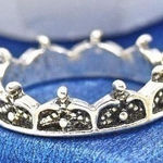 Tribal Stacking Ring Silver Size 6 Photo 0