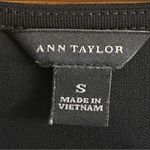Ann Taylor black jersey surplice blouse with ruching & side zipper Small EUC Photo 7