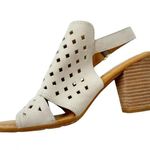 Born Leather Havana Open Toe Slingback Comfort Sandal Cream Beige Size 10 Photo 2