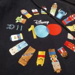 Disney  Black Hoodie with Embroidered Characters Photo 2