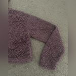 Active USA  Sherpa Faux Fur Teddy Cropped Hoodie Sweatshirt Photo 3