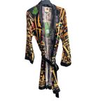 Farm Rio Tropical Velour Robe Kimono W/Beaded Belt Size XS New w/tag $295 Photo 2