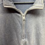 Hippie Rose  Pullover Sweatshirt‎ Women's Large Light Blue Quarter Zip Casual Photo 4