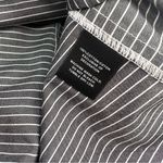 Lafayette 148  cotton poplins pinstripe button down shirt gray white sz 16 Photo 4