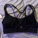 Black Strappy Sports Bra Size XS Photo 3