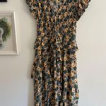 Ulla Johnson Avia Floral Ruffle Silk Maxi Dress in Begonia Size 6 Photo 4