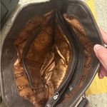 TIGNANELLO Leather Suede Hobo Shoulder Bag Purse Brown Women's Satchel Photo 3