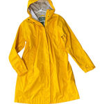 L.L. BEAN Mid Length Hooded Rain Jacket Yellow Size L Photo 0