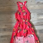 No Boundaries  Floral Red Maxi Dress size M Photo 1
