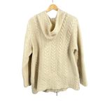Aran Crafts Ireland Wool Cable Knit Full Zip Hooded Cardigan Sweater XL Photo 1