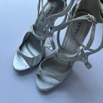 Venus Silver High-Heeled Sandals Size 8M Photo 4