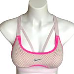 Nike  Dri Fit Racerback Strappy Sports Bra Removeable Pads Pink Small Photo 1