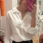 Topshop  White Button Down Top Photo 0