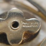 Mickey Mouse Double Heart Pendant Charm Walt Disney Production Vintage Gold Tone Photo 6