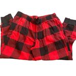 Old Navy  Large plaid pajama pants jogger red black Photo 1