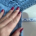 Democracy  Blue Tie Dye Crochet Lace Boho Tunic Top XL Cotton Photo 6