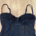 Frederick's of Hollywood Frederick’s of Hollywood Negligee Lingerie Black Ruffle Bra Top Size Medium Photo 1