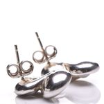 Tiffany & Co. 925 Sterling Silver Infinity Swirl Pearl Stud Earrings Photo 2