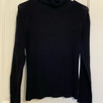 BCBGMAXAZRIA EUC BCBG Max Azria women’s black thin knit soft stretchy turtleneck sweater XL Photo 0