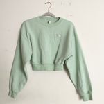 Alo Yoga Cropped Accolade Crewneck Spearmint S Photo 4