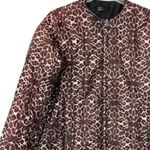 ZARA Basic S Women Black REVERSIBLE Animal Print Puffer Jacket Photo 3