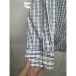 Gap  Men’s M Blue White Plaid Button Down Shirt Long Sleeve Classic Fit Photo 3