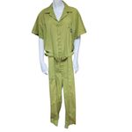 Vintage 70s Green Unisex Jumpsuit Size L Photo 1