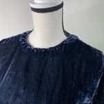 ZARA  blue‎ velvet oversized tunic dress size small Photo 1