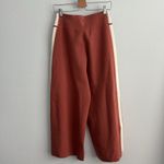 Veronica Beard  Roland Striped Stretch-knit Culottes In Terracotta Photo 2