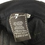 7 For All Mankind  7FAM Wax Coated Moto Jeans Button Up Ankle Size 25 Photo 2