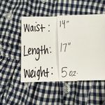 Madewell Tiered Skirt | Blue White Gingham Polka Dots Cottage Prairie | Medium Photo 6