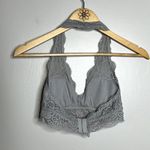 Aerie  Gray Lace Halter Bralette Photo 4
