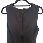 Donna Karan A-Line Zippered Knee Length Dress Black Large Photo 6