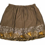 Umgee  brown miniskirt silver gold sequins‎ small Photo 0