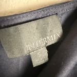 Intermix  Navy Blue Long Bell Sleeve Bow Puff Sleeve Top Size S Photo 5