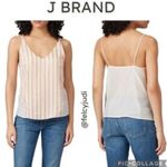 J Brand RTR Silk Blend Multicolor Striped Tank Top Sz S Photo 1