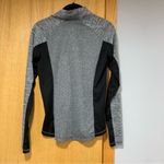 Danskin Now Gray and Black Long Sleeve Semi Fitted Quarterzip Pullover Photo 1