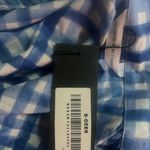 S.Deer plaid button down shirt dress XXL travel loungewear beachy Blue Photo 2